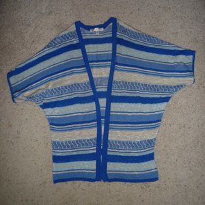 Coastal Blue Design Kimono Swim Cover-Up Knit Cardigan Made in USA, XS
